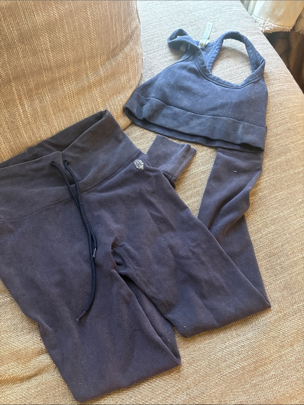 Free people go to workout set - Navy Blue, S